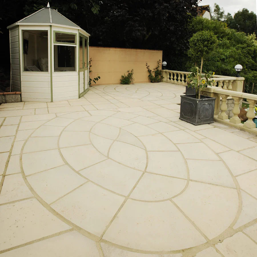 Baroque Oval Kit Limestone* (3200 x 2200mm)
