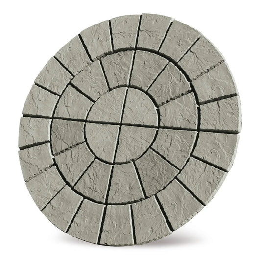 Cathedral Circle Paving Patio Kit - Weathered Moss