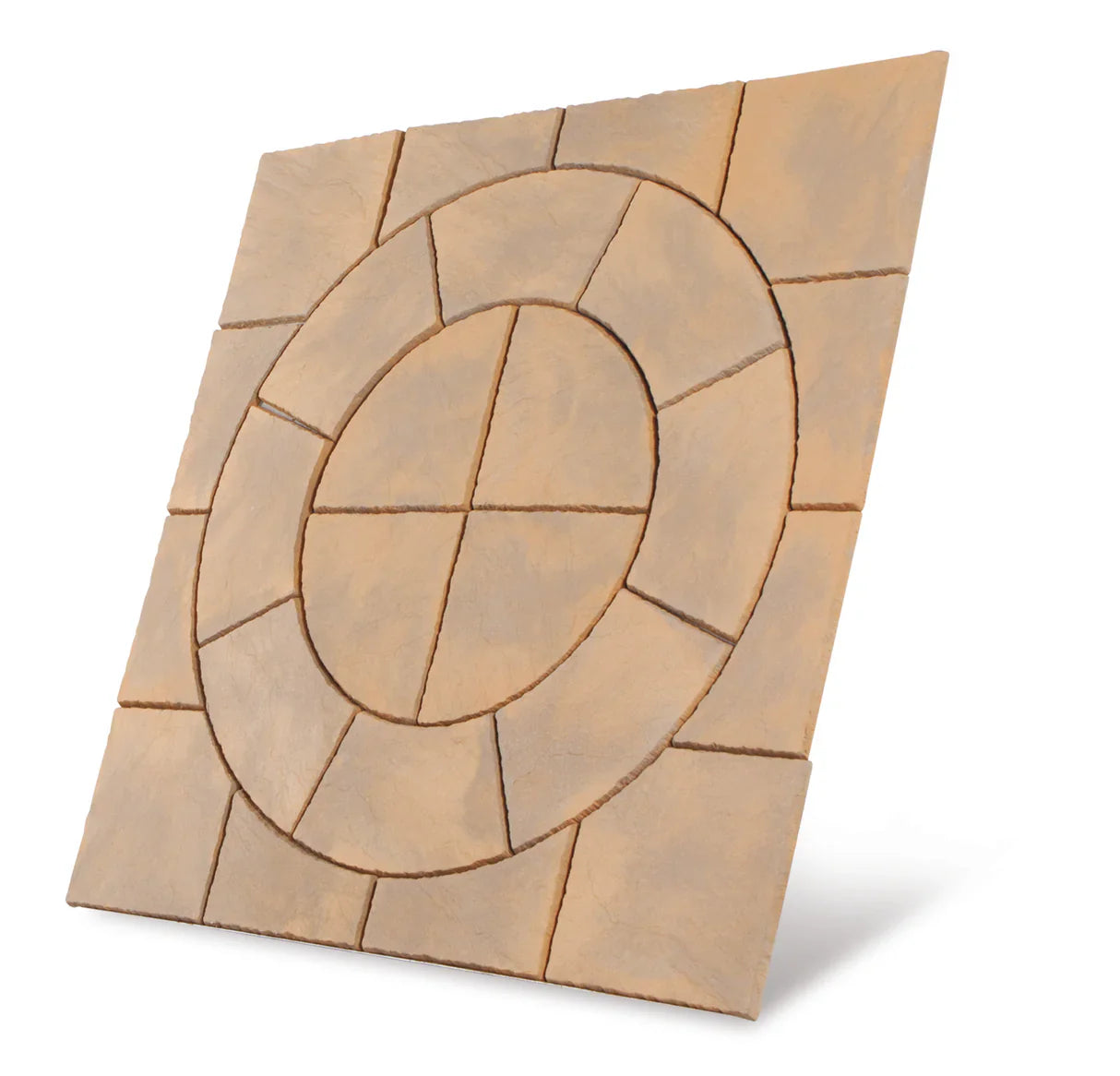 Chalice Circle Patio Paving Kits - Honey Brown - 3.24m²